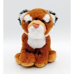 WWF Tiger Plush Stuffed Animal 6" Cat Realistic Toy Orange